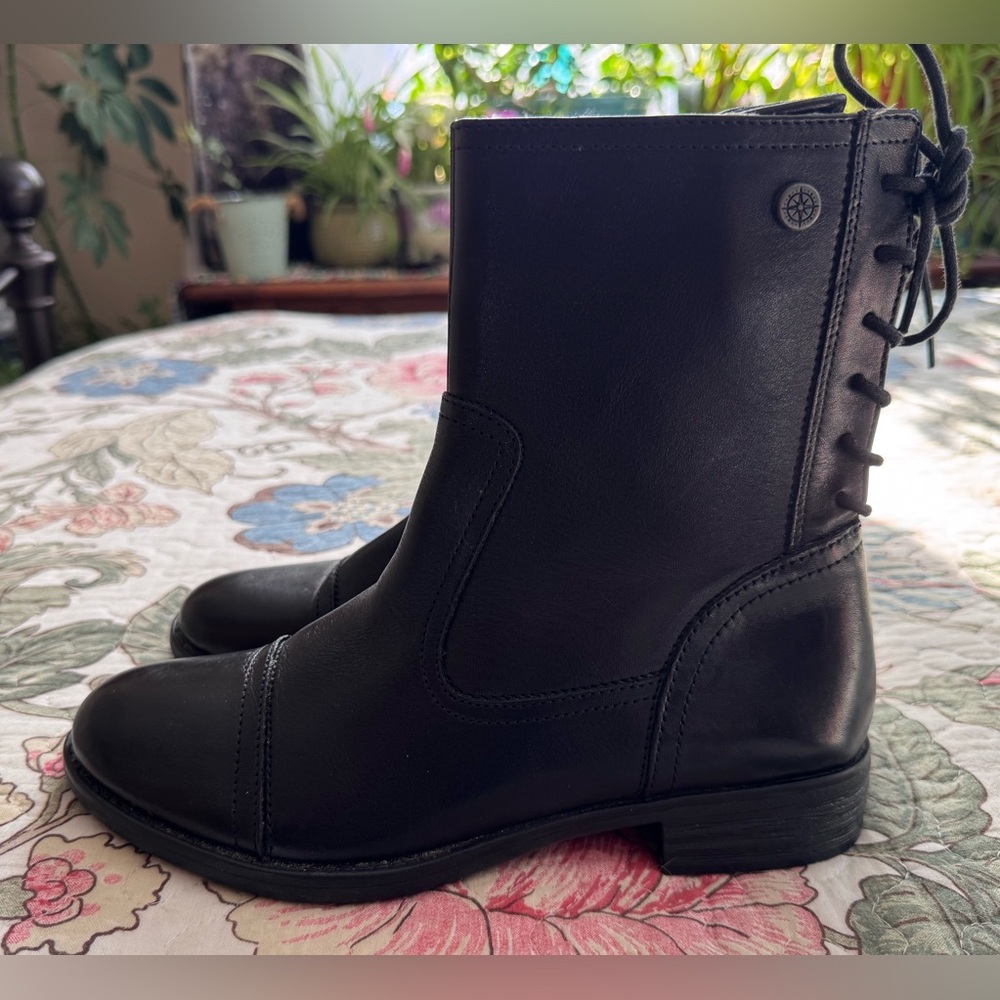 Bussola Trapana Tilda Nevada Leather Black boots